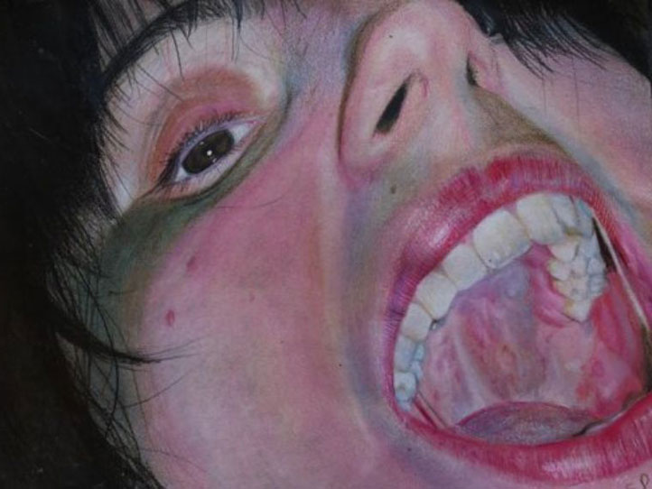 Carnival 9x12 Colored pencil Drawing by Sirena Pearl